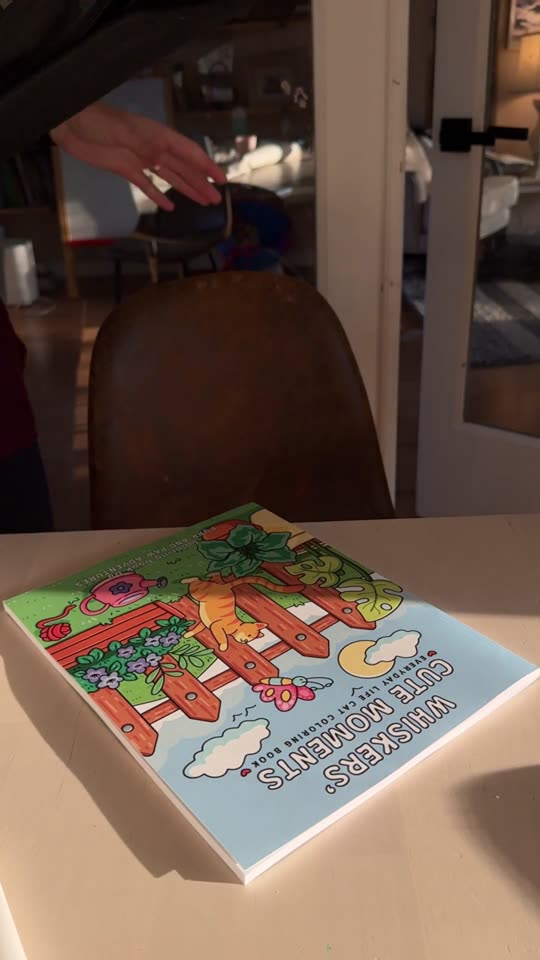 A customer holding the book